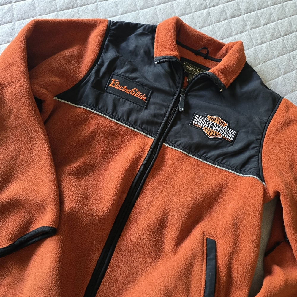 Eddie Bauer Harley Davidson Full Zip Jacket Size Large